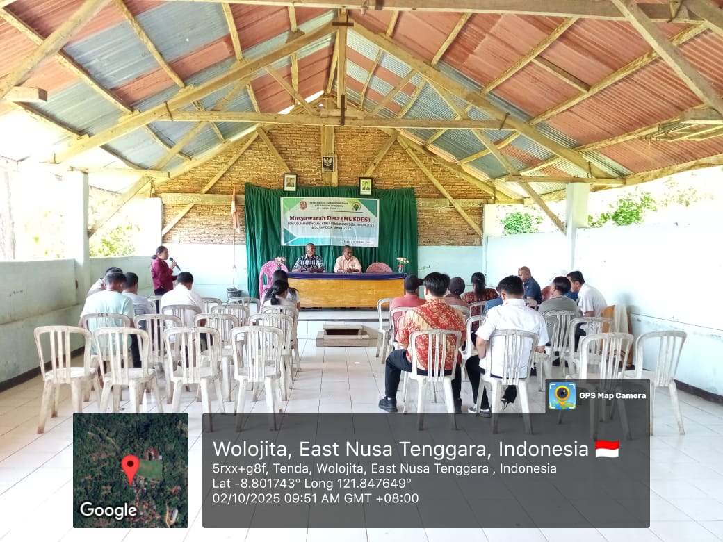 KEGIATAN MUSDES TENTANG PENYUSUNAN RKPDes Tahun 2026 dan DU RKPDes Tahun 2027